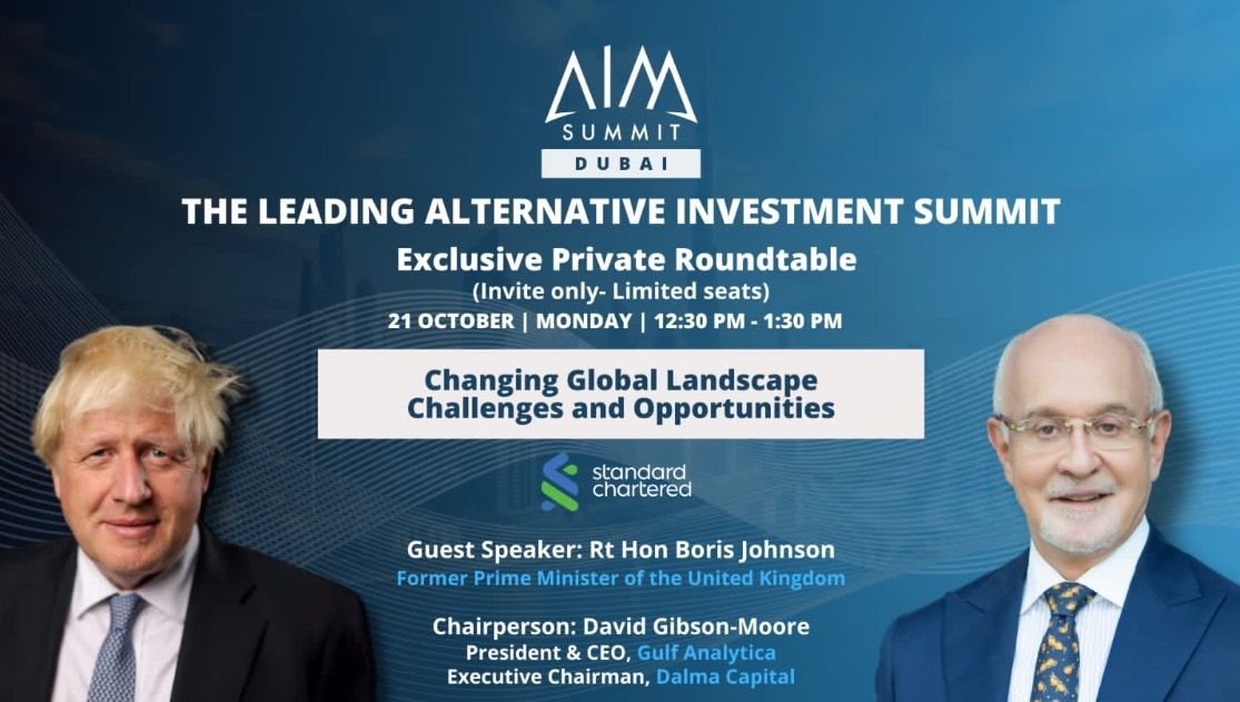 Exclusive Roundtable with Boris Johnson at AIM Summit Dubai: Navigating Global Challenges and Opportunities